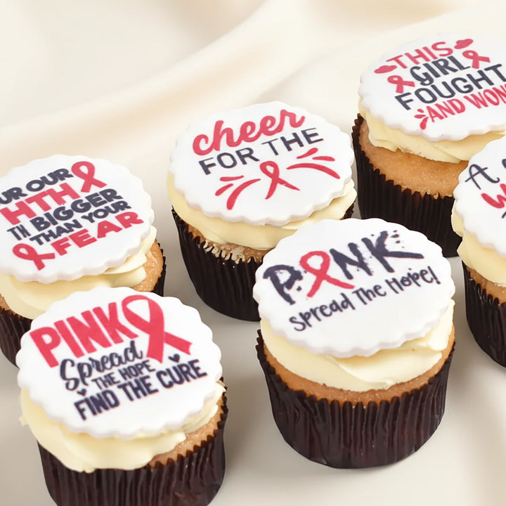 Pink Ribbon Special Vanilla Cupcakes