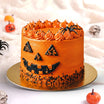 Pumpkin Face Halloween Cake