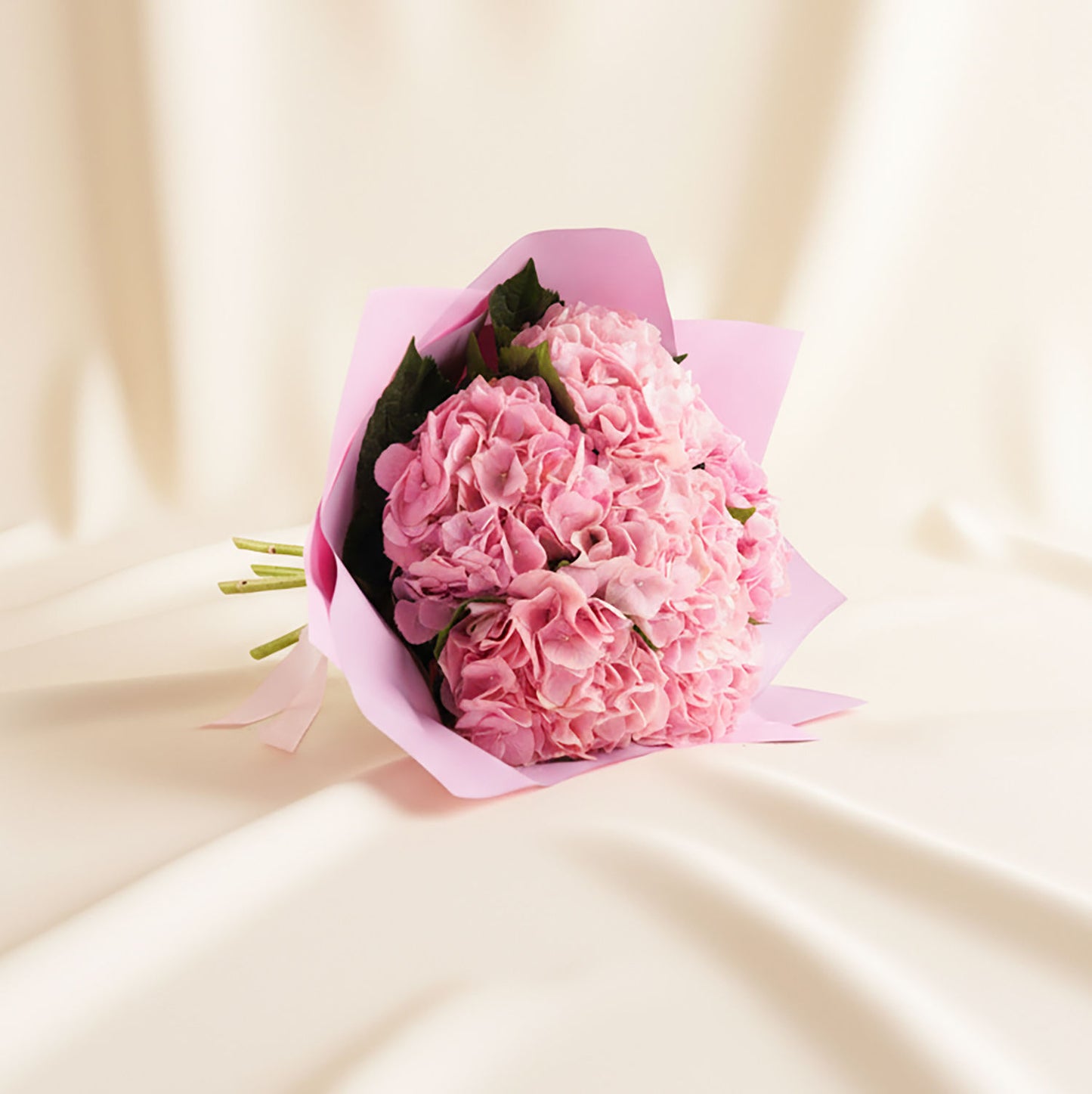 Pink Hydrangea Dream Flowers n Labubu Cake