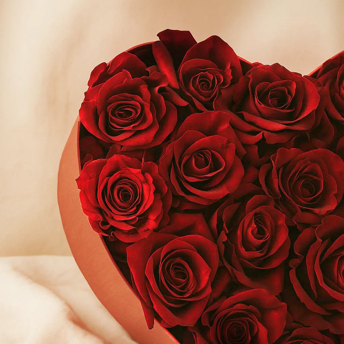 Premium Red Rose Heart Box