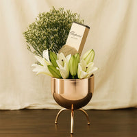 Lily Vase With Chopard Oud Perfume n Bostani Chocolate