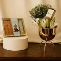 Lily Vase With Chopard Oud Perfume n Bostani Chocolate