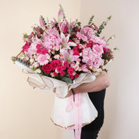 Pink Grandeur Bloom Flower Bouquet