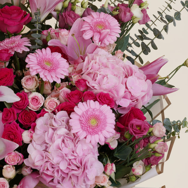 Pink Grandeur Bloom Flower Bouquet
