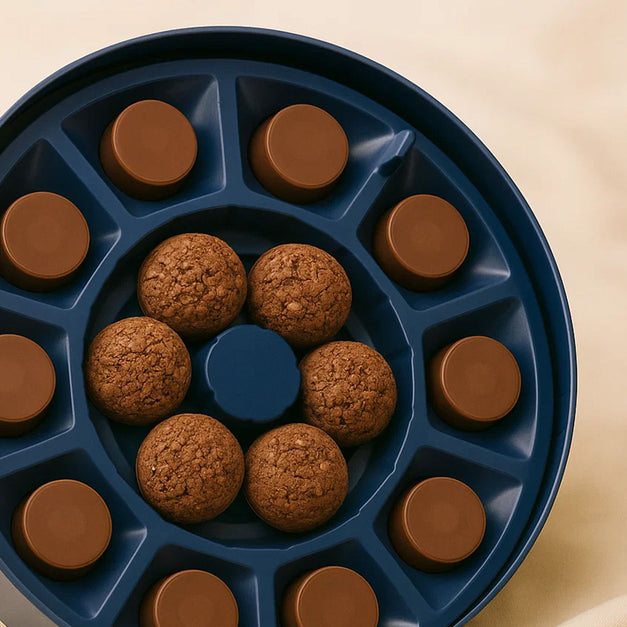 MUNIKH Chocolate Symphony n White Tulip Vase