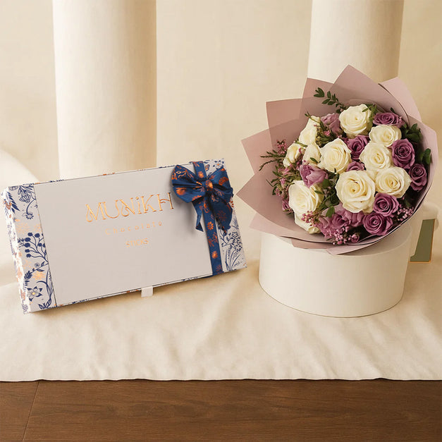 MUNIKH Sticks Chocolate n Roses Flower Bouquet