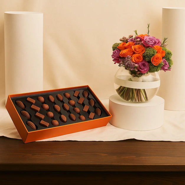La Merna Chocolate n Areej Flower Vase