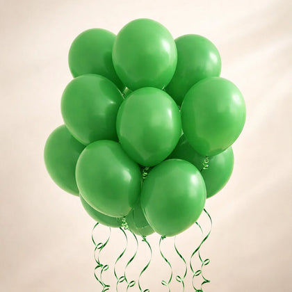 Bright Green Party Helium Balloons 