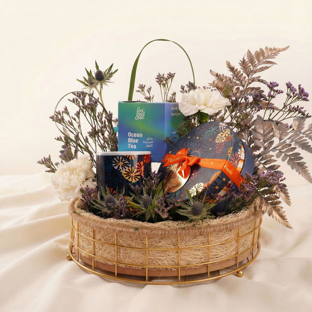 Venchi Chocolate with Feel Good Tea n Flower Tray