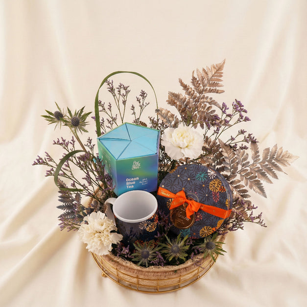 Venchi Chocolate with Feel Good Tea n Flower Tray