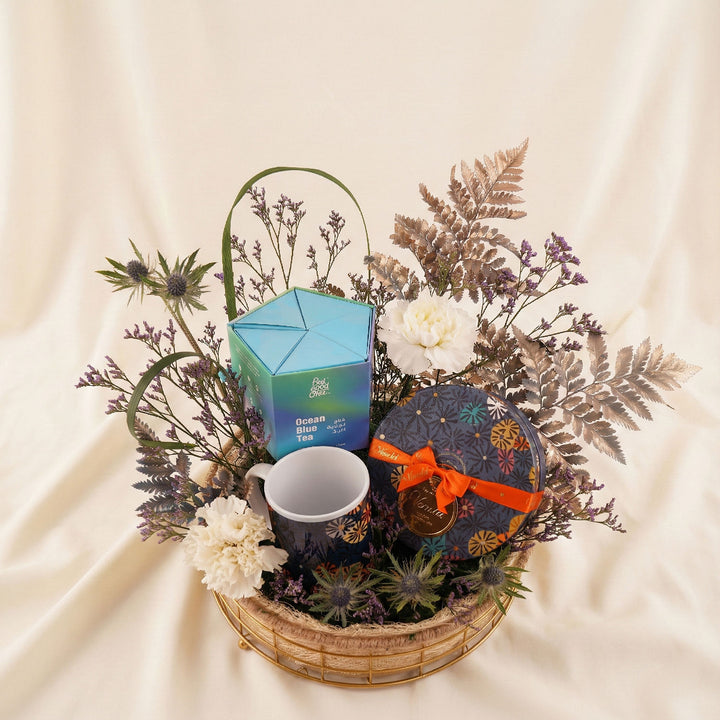 Venchi Chocolate with Feel Good Tea n Flower Tray