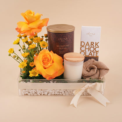 Bateel Coffee Time Collection Flower Tray