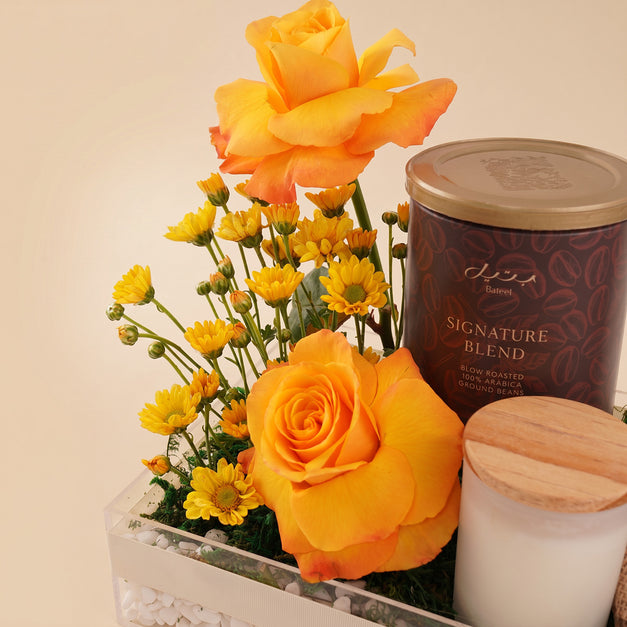 Bateel Coffee Time Collection Flower Tray
