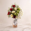 Green Apple with Chocolate Flower Vase