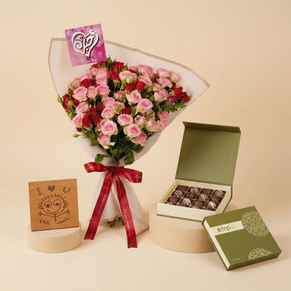 بوكيه بيبي روز حب العمر غلاف بينك