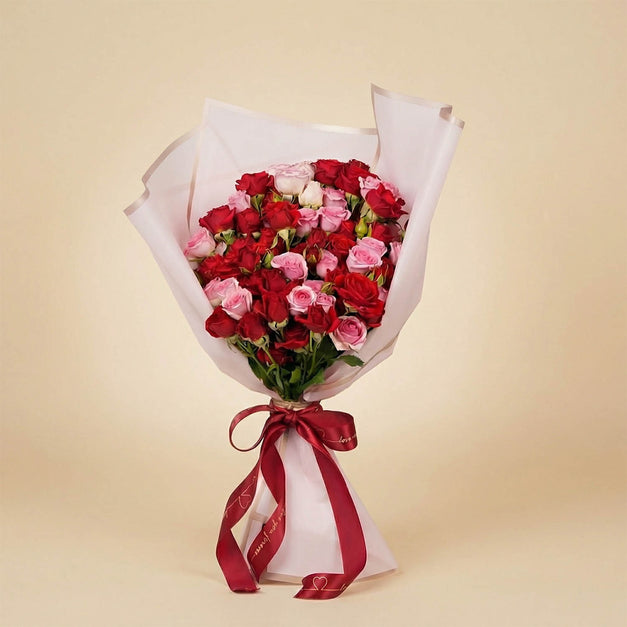 بوكيه بيبي روز حب العمر غلاف بينك