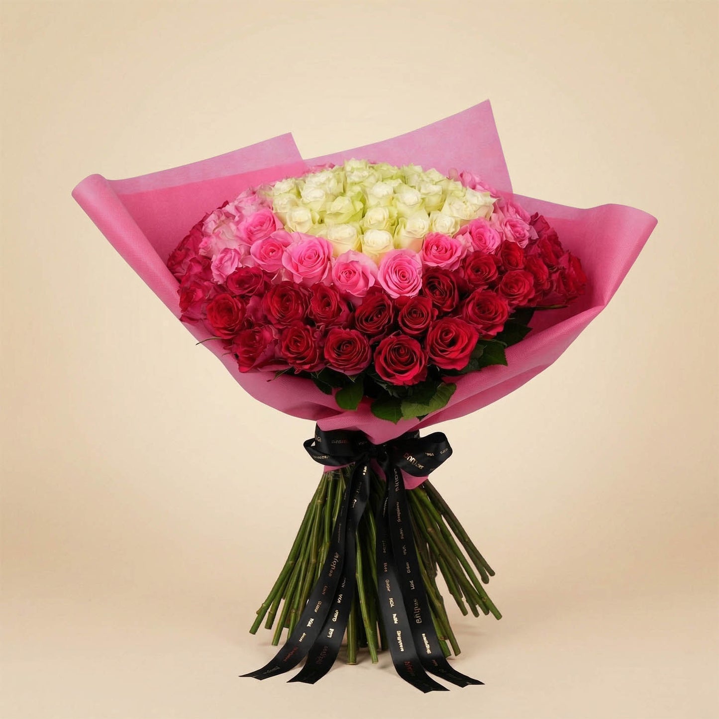 بوكيه ورد مدار المشاعر - 100 وردة