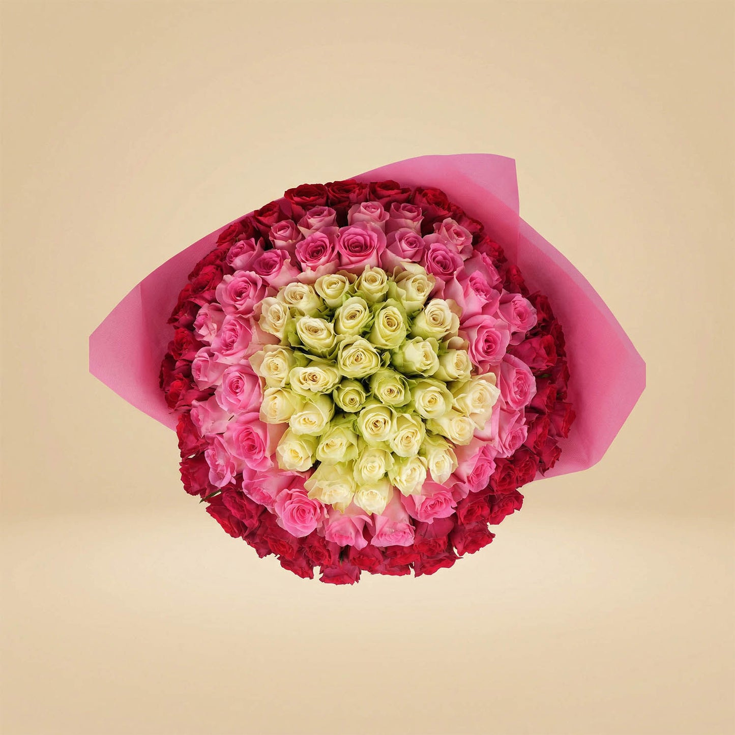 بوكيه ورد مدار المشاعر - 100 وردة