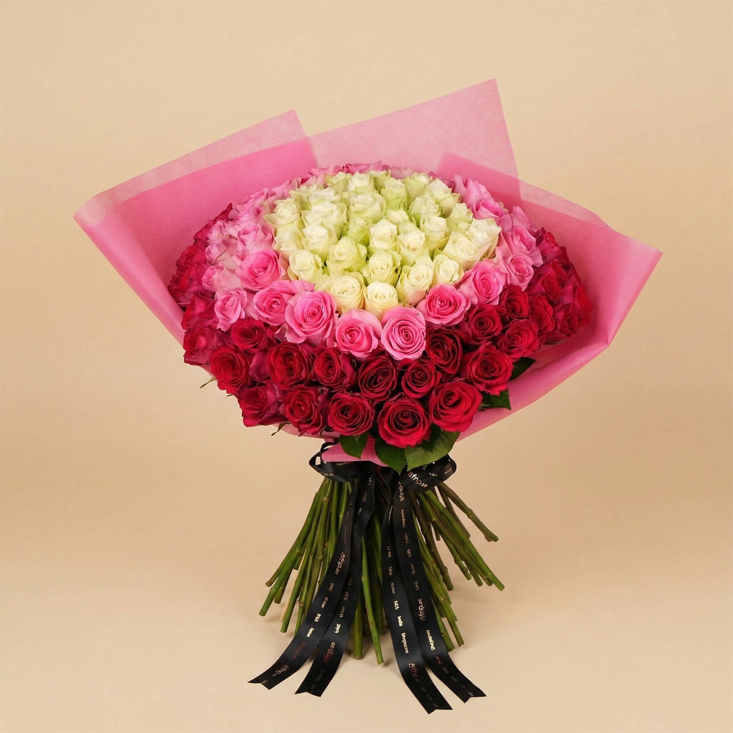 بوكيه ورد مدار المشاعر - 100 وردة