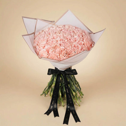 Pink Carnation Bouquet | 75 Flowers