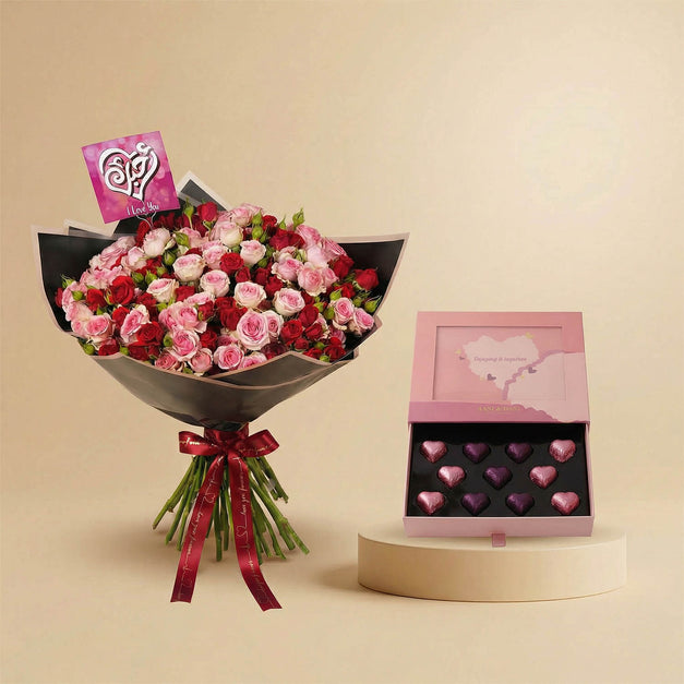 ورود جوري الفالنتاين مع شوكولاتة قلوب