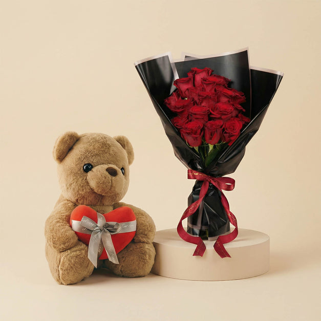 18 Red Roses Bouquet | Love Expression