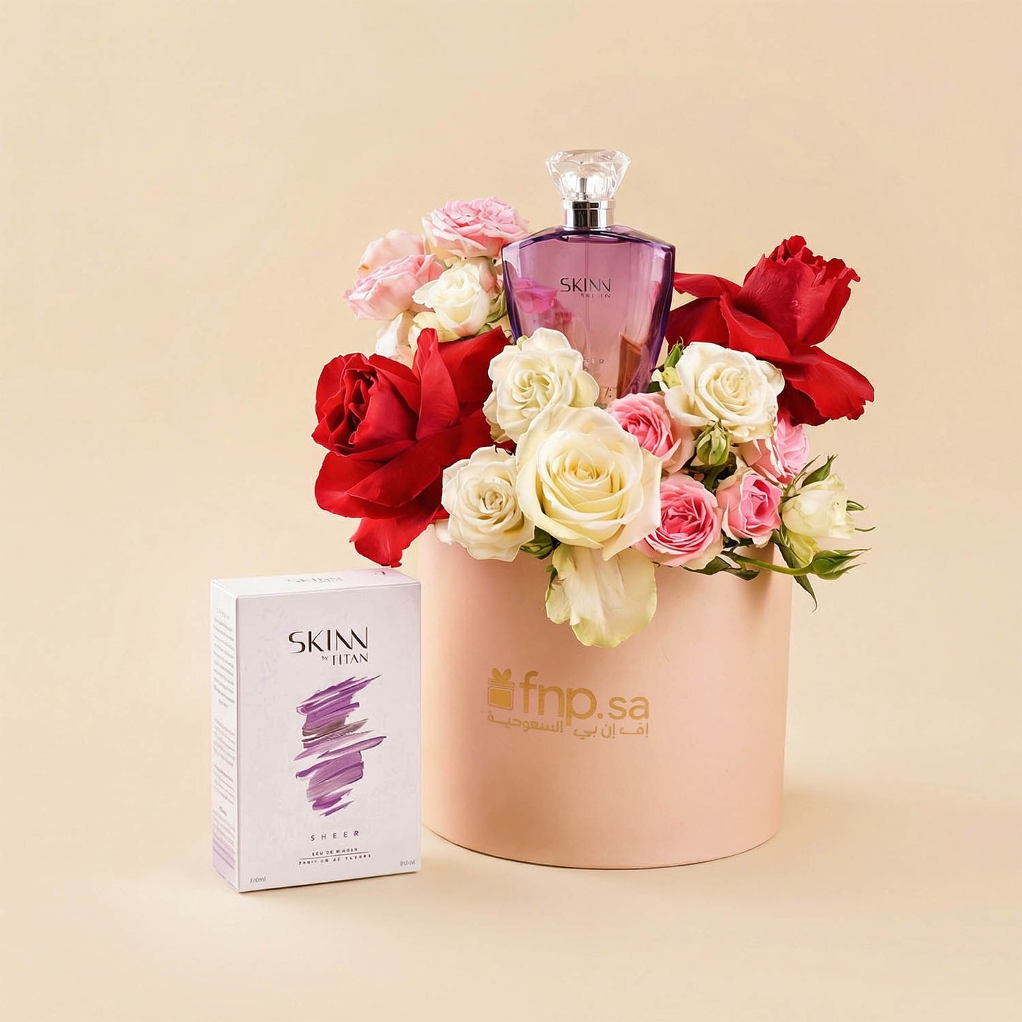 بوكس ورد و عطر سكين سيلستي للسيدات