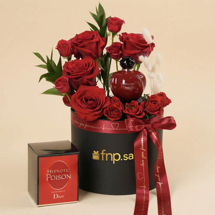 Dior Hypnotic Poison Women Perfume Red Rose Box