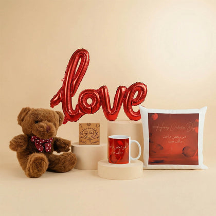 بكج حب | دبدوب مع بالون وهدايا مخصصة