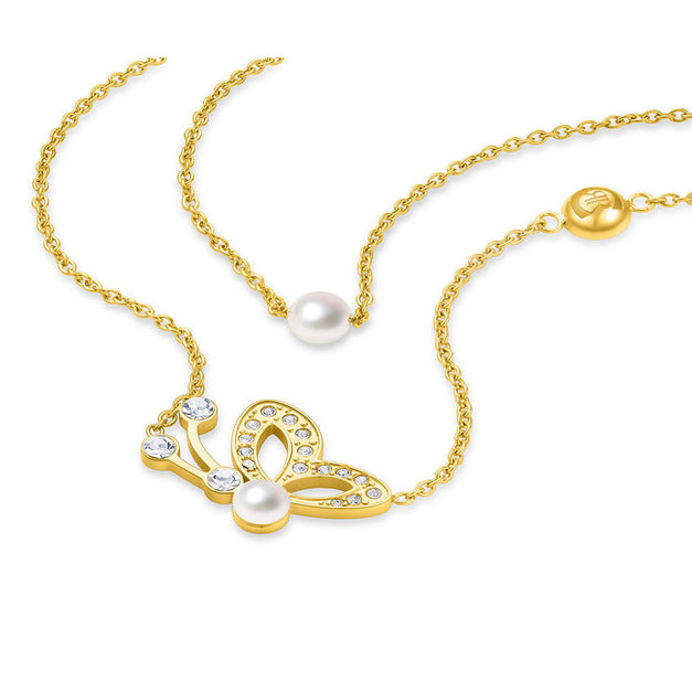 Cerruti 1881 Amelia Set - Butterfly Earrings & Bracelet Gift for Her