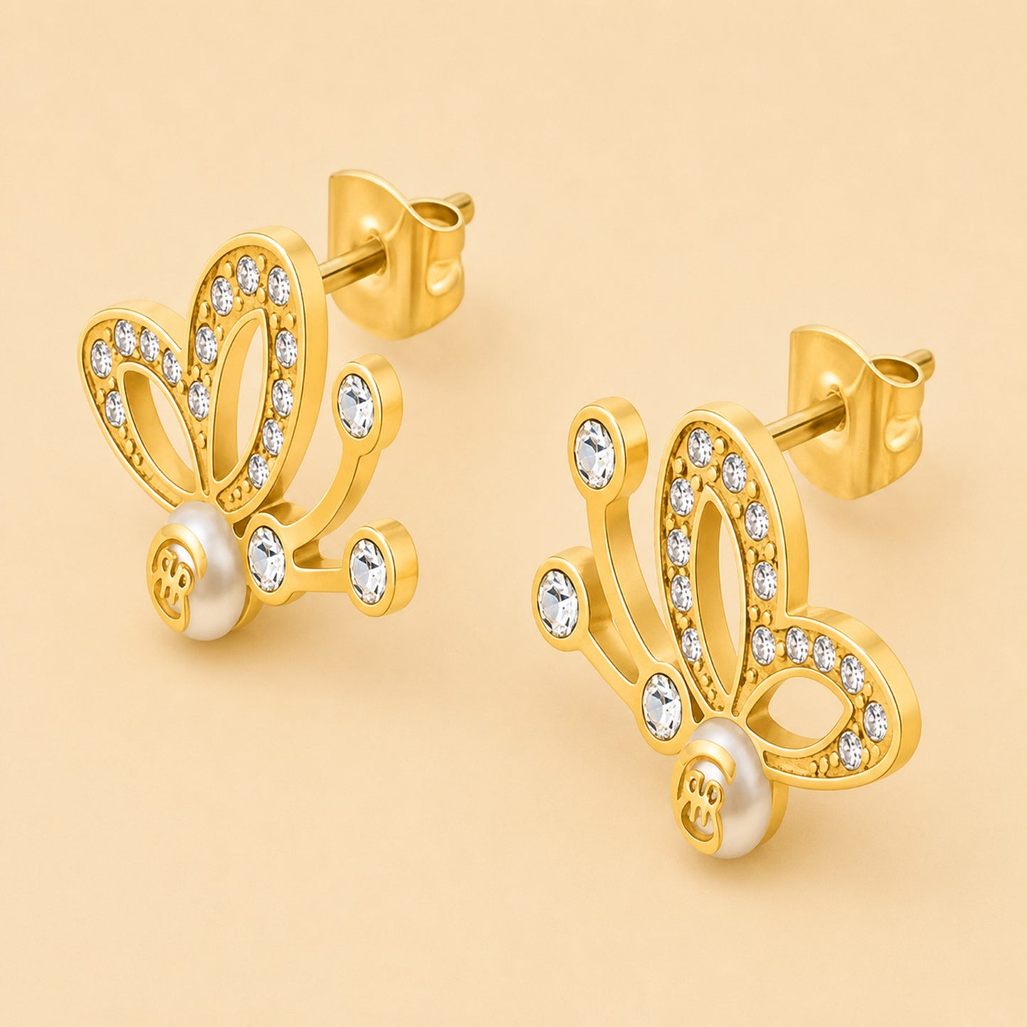 Cerruti 1881 Butterfly Earrings & Necklace Set for Her