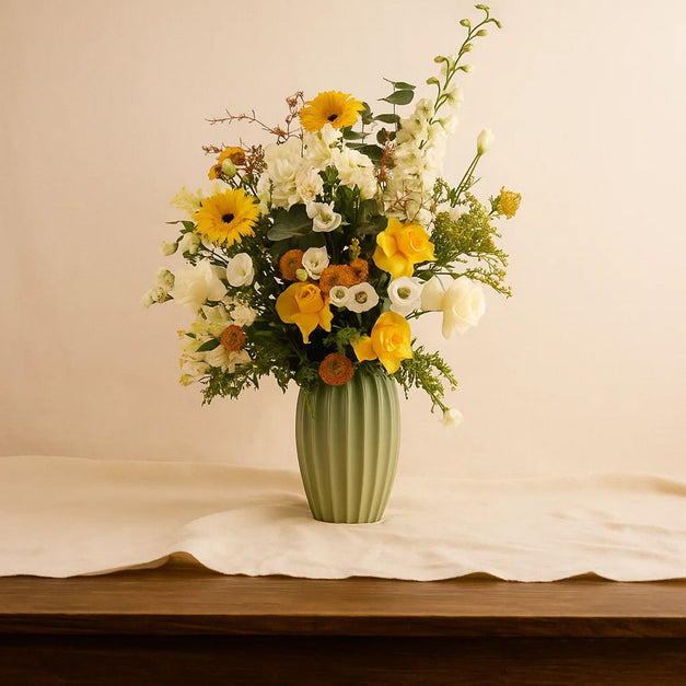Blooming Sunshine Flower Vase