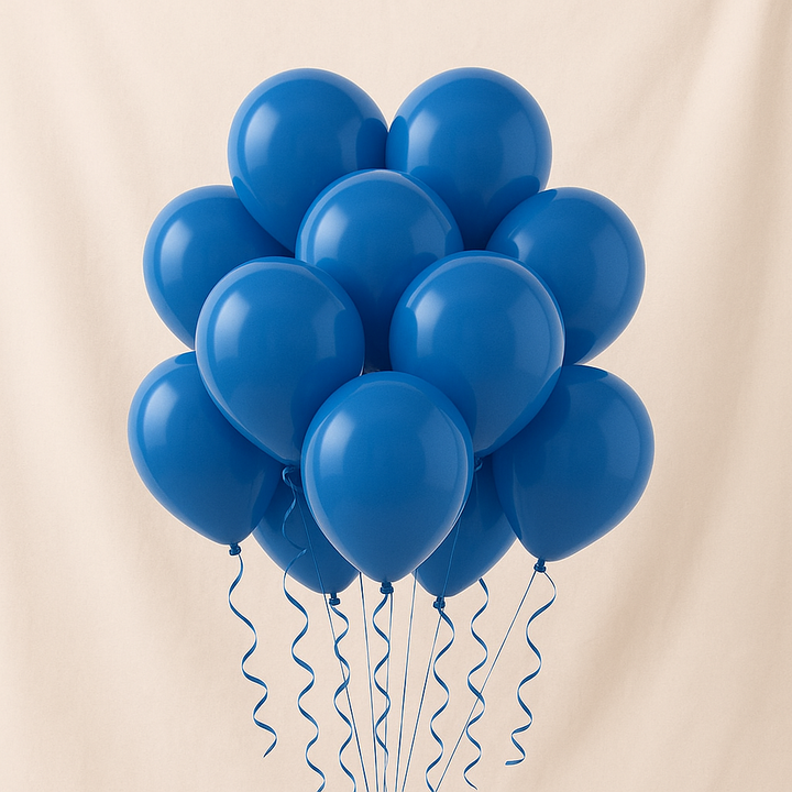 Party-Ready Blue Helium Balloons 