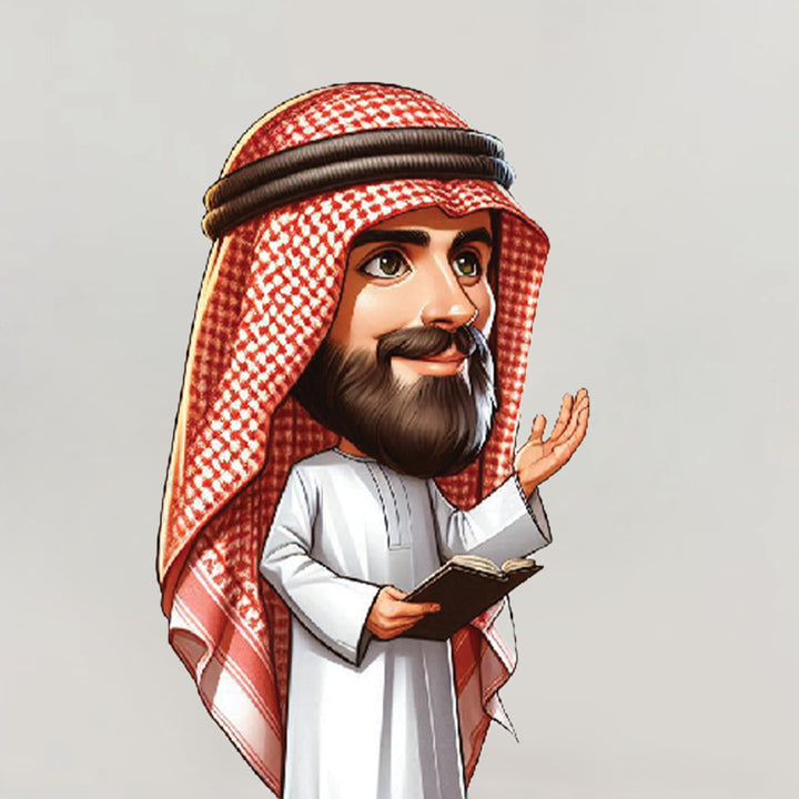 Boss Day Saudi Costume Caricature