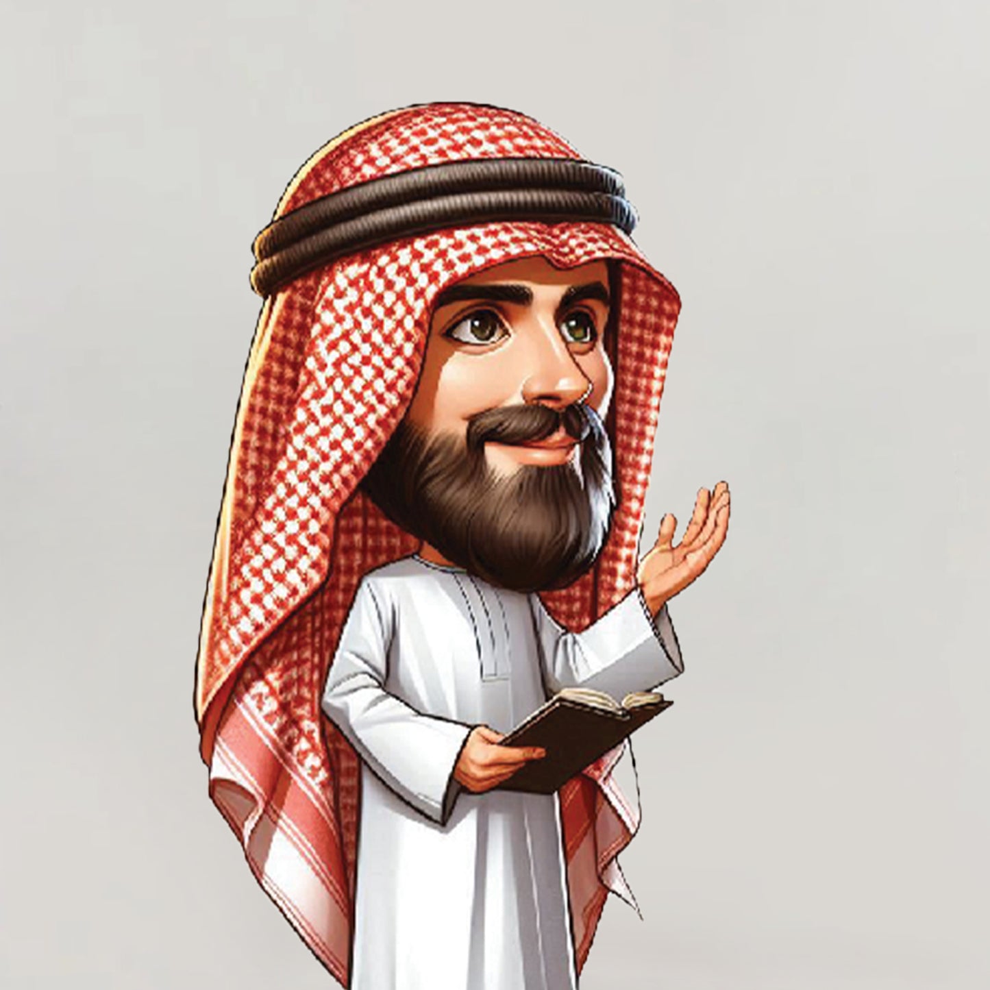 Boss Day Saudi Costume Caricature