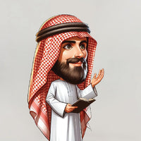 Boss Day Saudi Costume Caricature