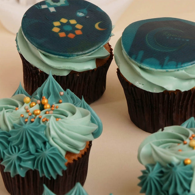 6 Moonlight Iftar Cupcakes Vanilla