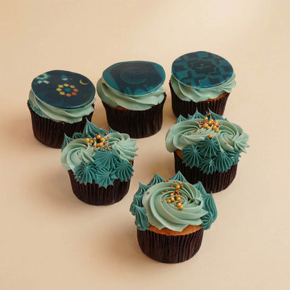 6 Moonlight Iftar Cupcakes Vanilla