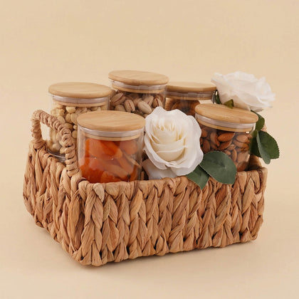 Ramadan Gourmet & Nuts White Rose Basket