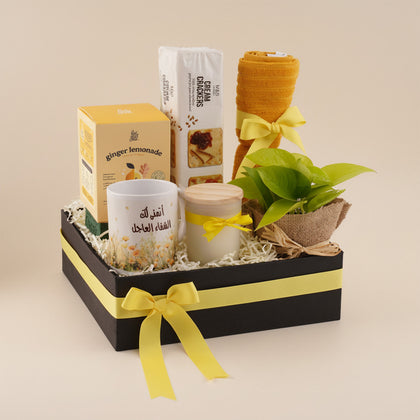 Wellness Basket | Get Well Gift with Ginger Tea