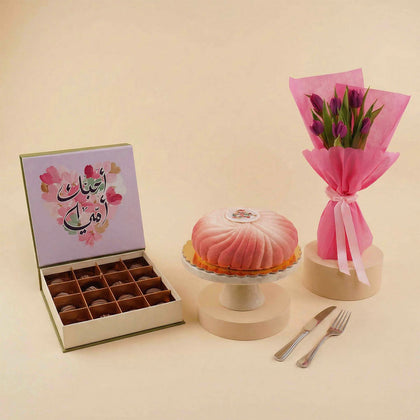 Purple Tulip Bouquet For Mom