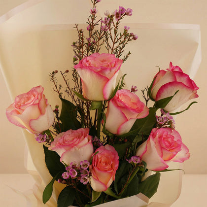 Classic Pink Rose Flower Bouquet