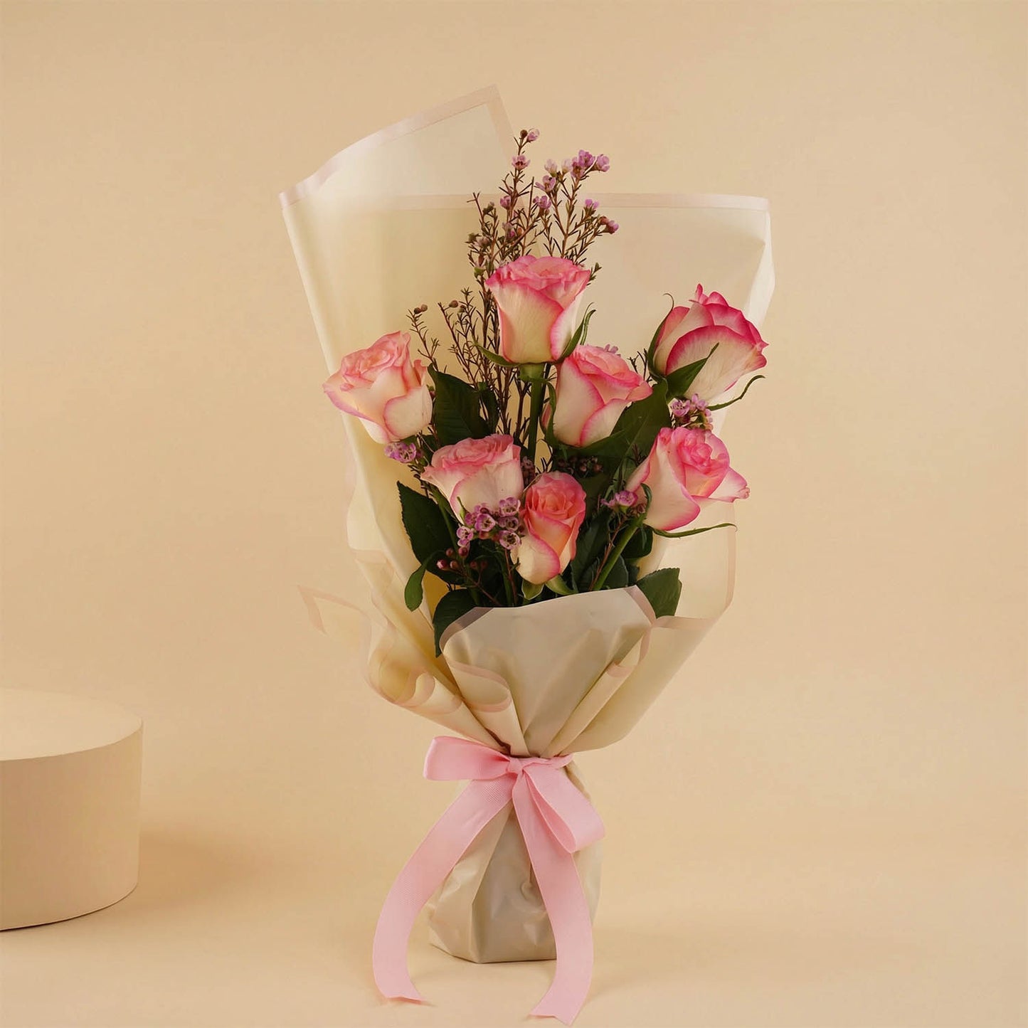 Classic Pink Rose Flower Bouquet