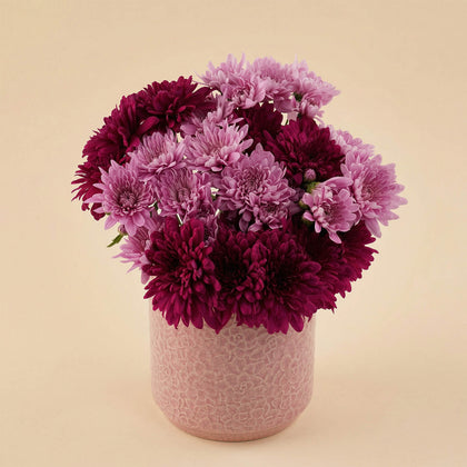 Royal Elegance Chrysanthemum Vase