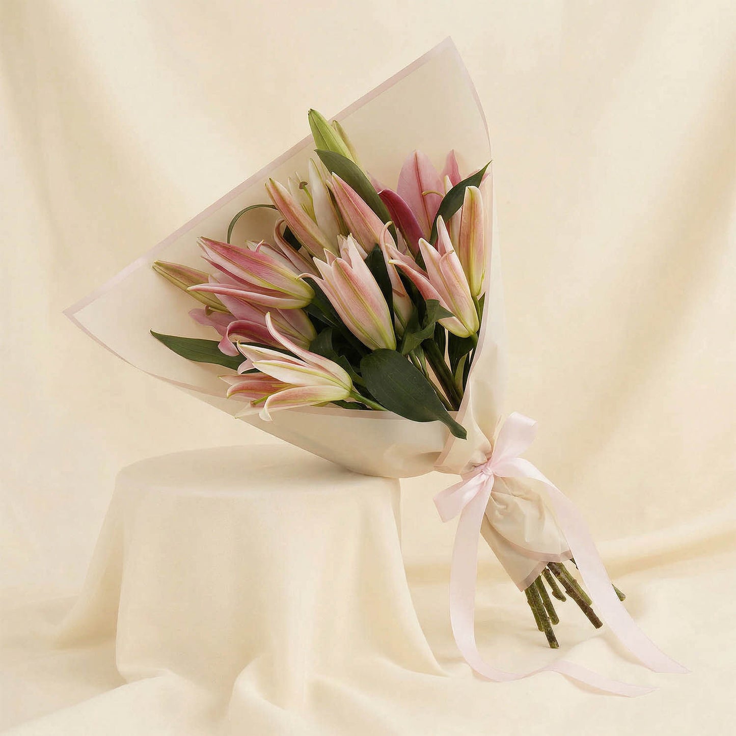 Pink Lilies Flower  Bouquet