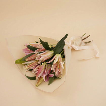 Pink Lilies Flower  Bouquet