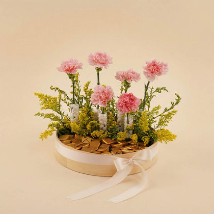 Chocolate with Pink Carnation Box