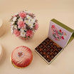 Noor Al Bait Vase with Cake & Chocolates for Mom