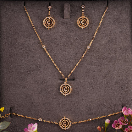 طقم مجوهرات شيروتي و علبة زهور