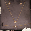 White Flower Stand with Cerruti Jewelry Set